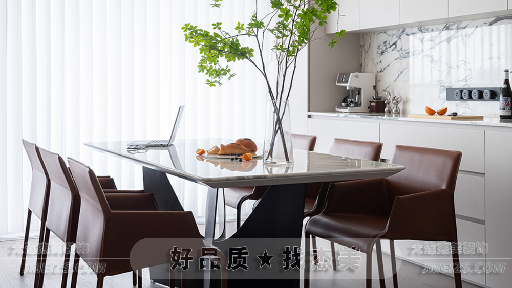 大连装修潮流趋势之现代简约案例/个性适用开放空间B餐厨-大连k1体育装饰官网