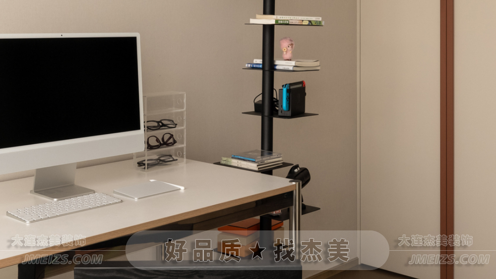 大连装修潮流趋势之现代极简/自由空间回归来源B卧室书房-大连k1体育装饰官网
