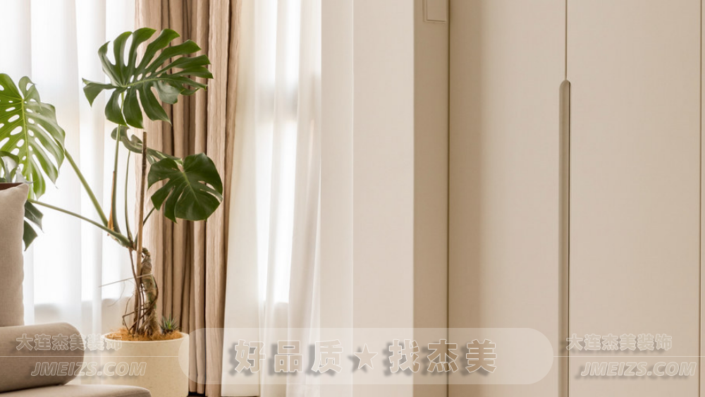 大连装修潮流趋势之现代自然/胡桃元气奶油暖白A玄关客厅-大连k1体育装饰官网