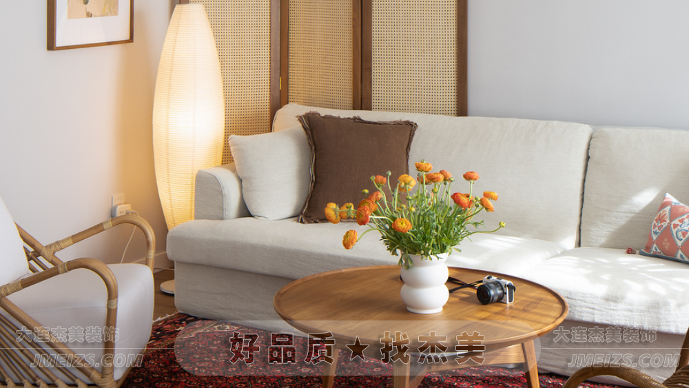 大连装修潮流趋势之波西米亚自然气概/静谧暖居柔软松懈A玄关客厅-大连k1体育装饰官网