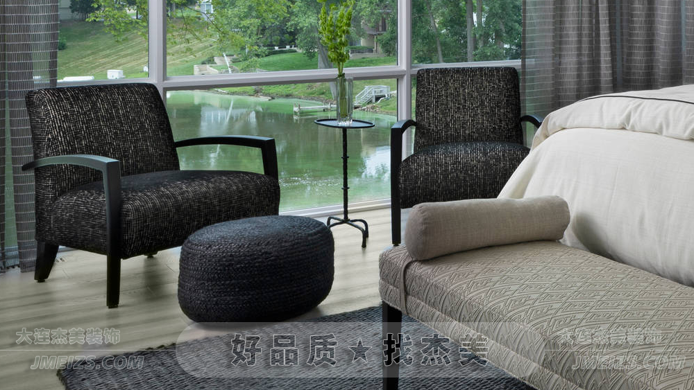 大连装修潮流趋势之现代简约/是非美学经典别墅B卧室/洗漱间-大连k1体育装饰官网