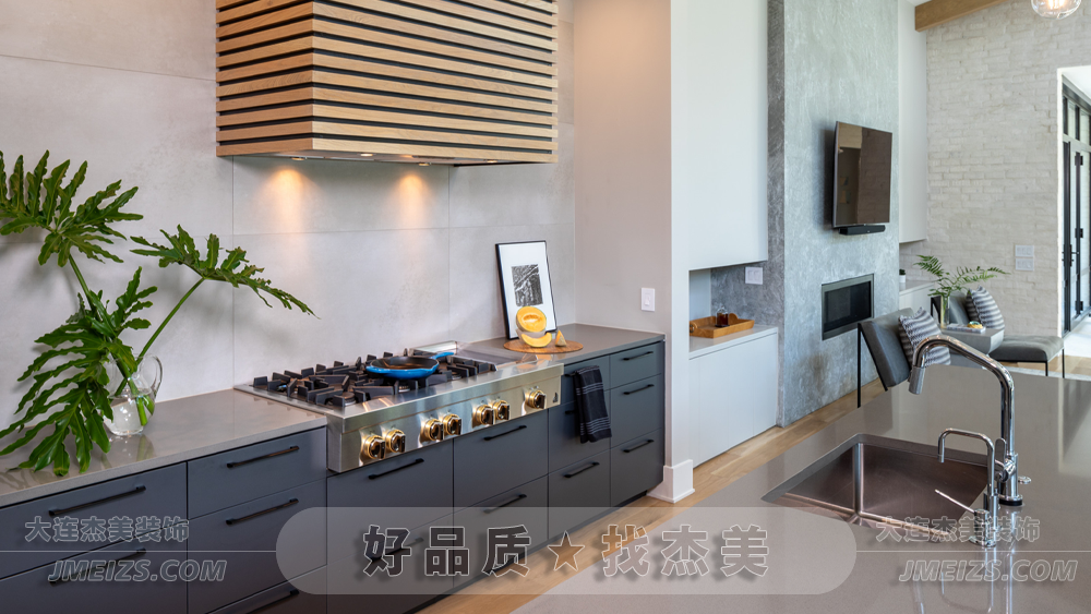大连装修潮流趋势之现代极简/坦荡大气现代美学B厨房空间-大连k1体育装饰官网