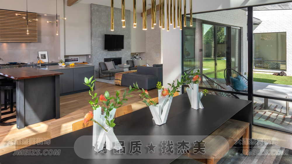 大连装修潮流趋势之现代极简/坦荡大气现代美学C餐厅空间-大连k1体育装饰官网