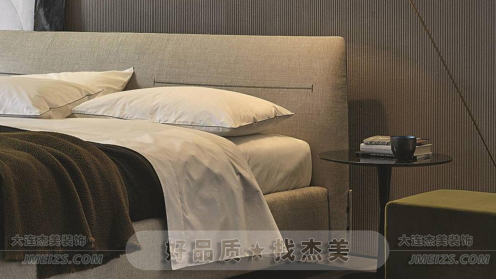 大连装修潮流趋势之轻奢风/现代轻奢浪漫光影之卧室空间-大连k1体育装饰官网